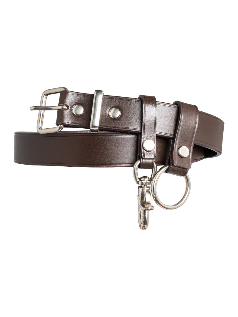 CDG Leather Belt Brown