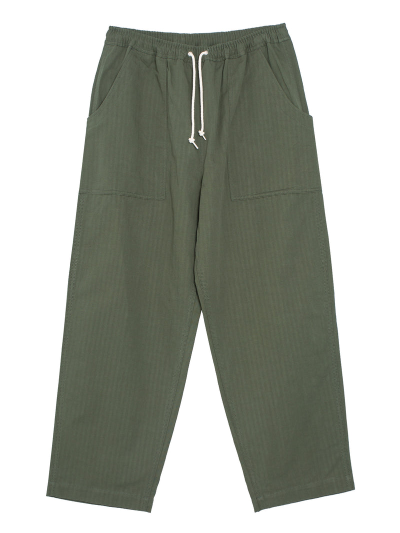 CDG Cotton Linen Loos Trousers Khaki