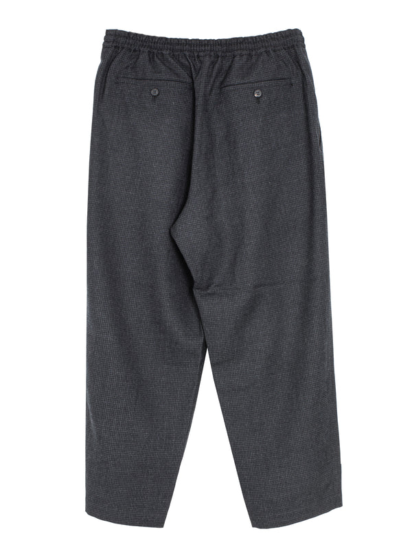 CDG Wool Micro Check Pants Black