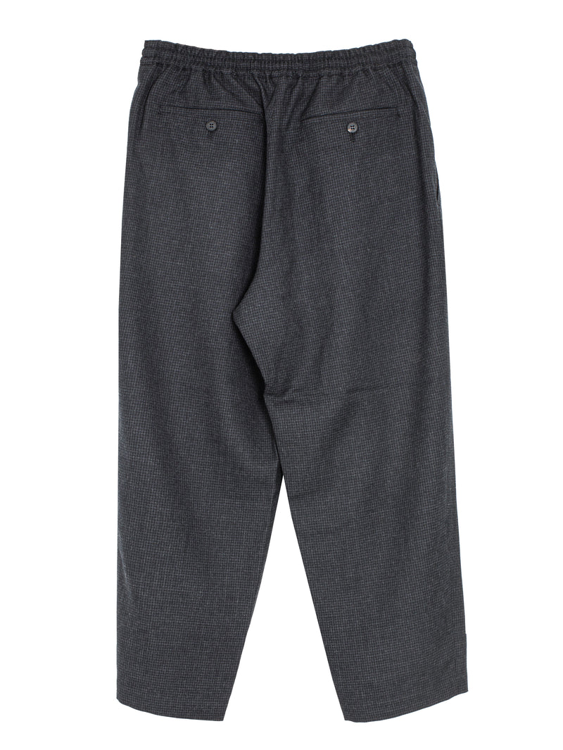 CDG Wool Micro Check Pants Black