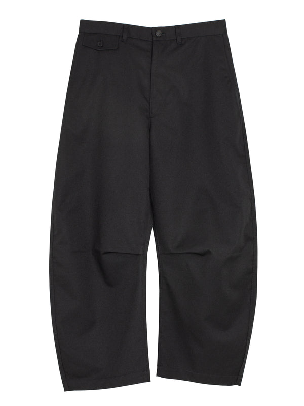 CDG Wool Polyester Twill Pants Black