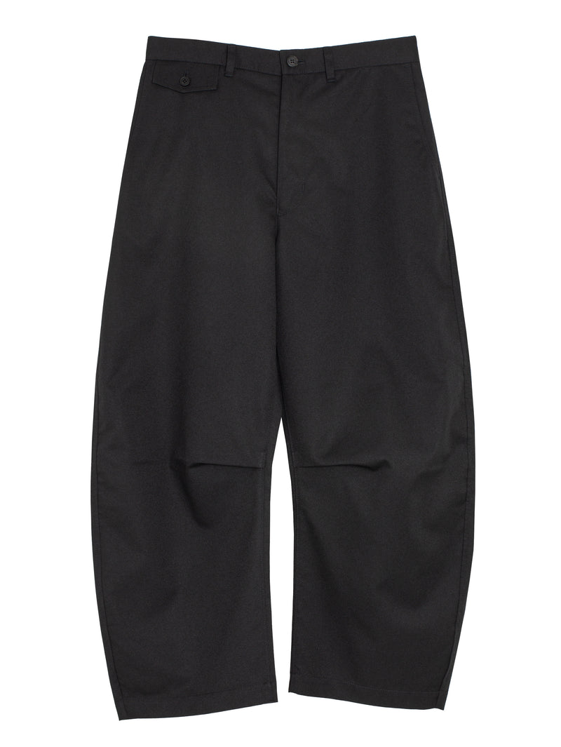 CDG Wool Polyester Twill Pants Black