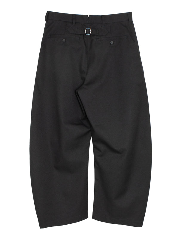 CDG Wool Polyester Twill Pants Black