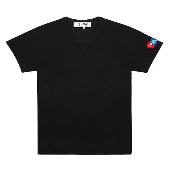 CDG Play Men’s Space Invader Pixelated Heart Tee Black