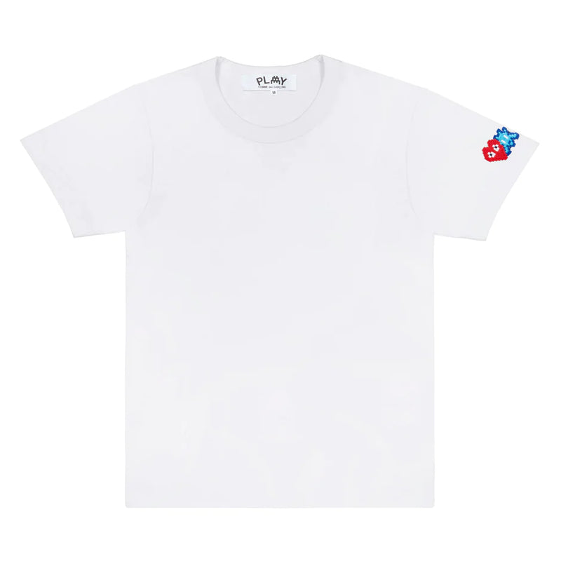 CDG Play Men’s Space Invader Pixelated Heart Tee White