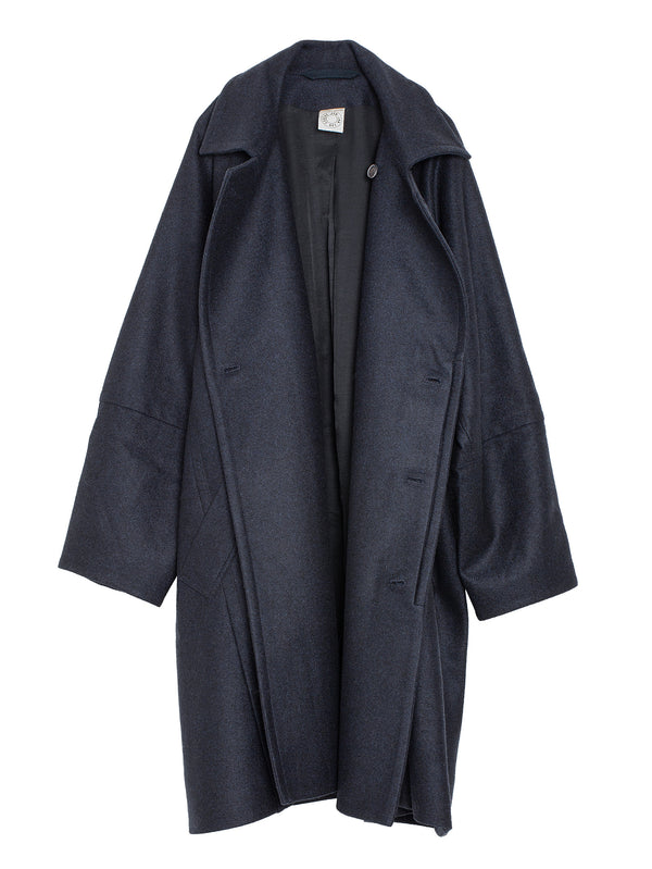 Coat Nr. 30 Yak Wool Twill Night Blue