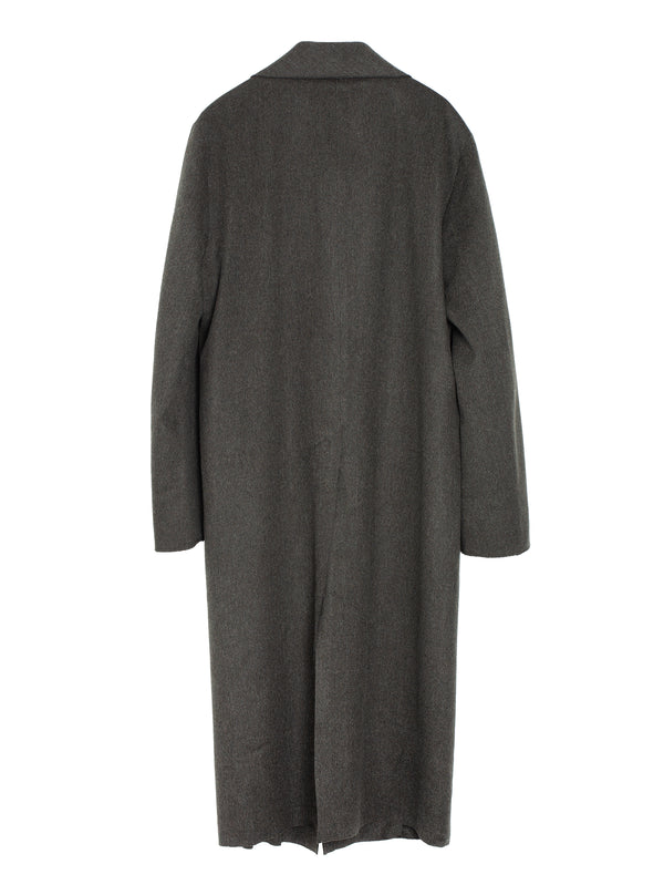 No.175 Heavy wool Two Button Coat Green