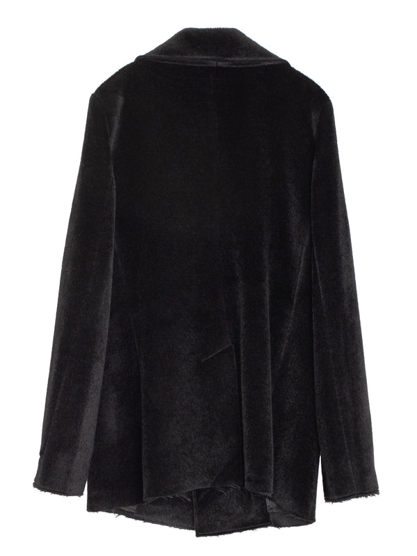 No.173 Sury Alpaca Wool Two Buttom Jacket Black