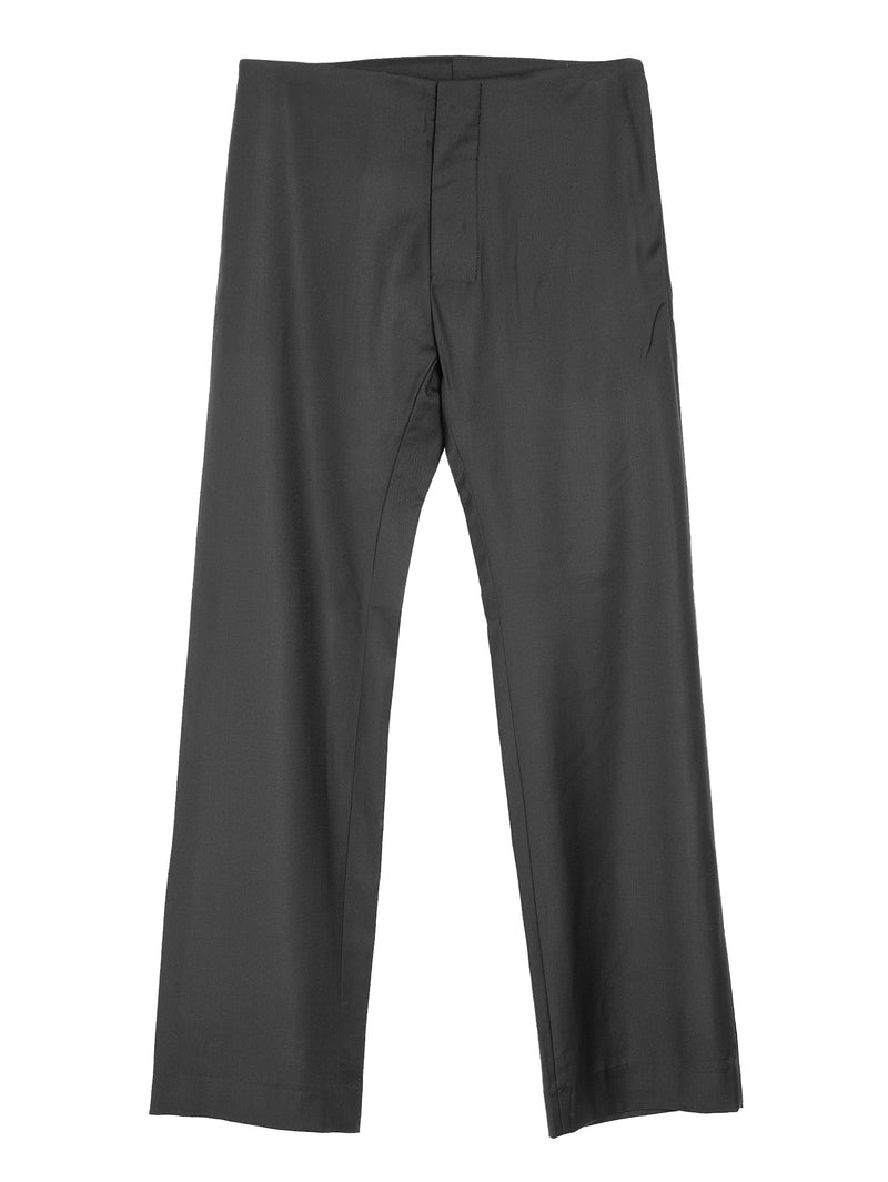 No.205Loro Piana Fine Wool Trousers Black