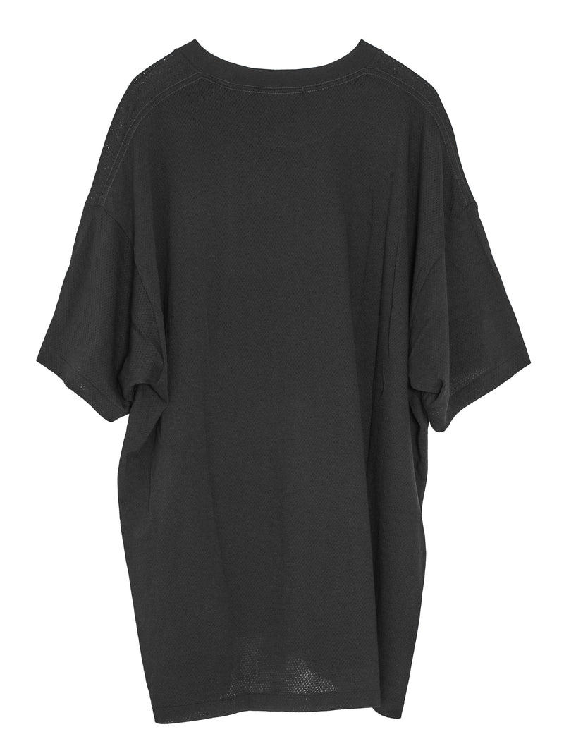 Cotton Mesh Shortsleeve T-Shirt Black