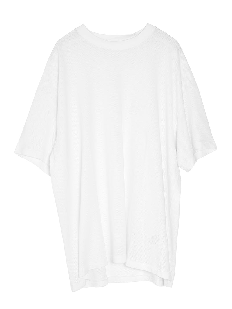 Cotton Mesh Shortsleeve T-Shirt White