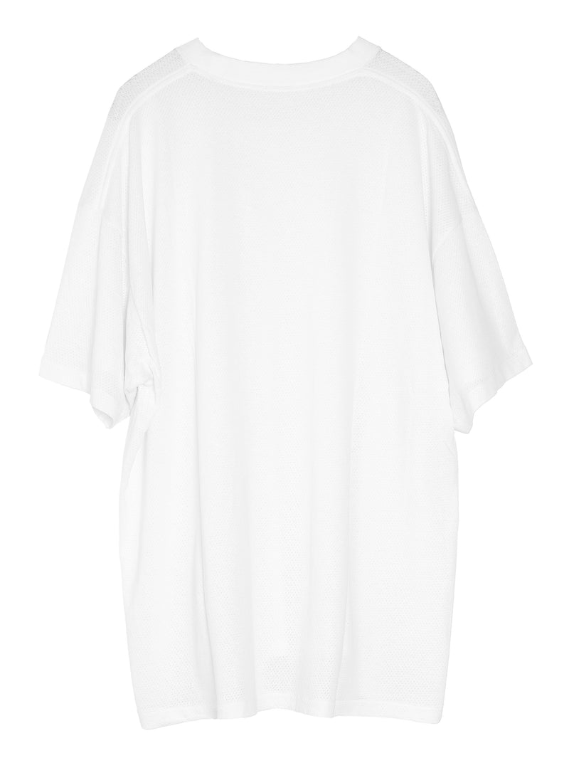 Cotton Mesh Shortsleeve T-Shirt White