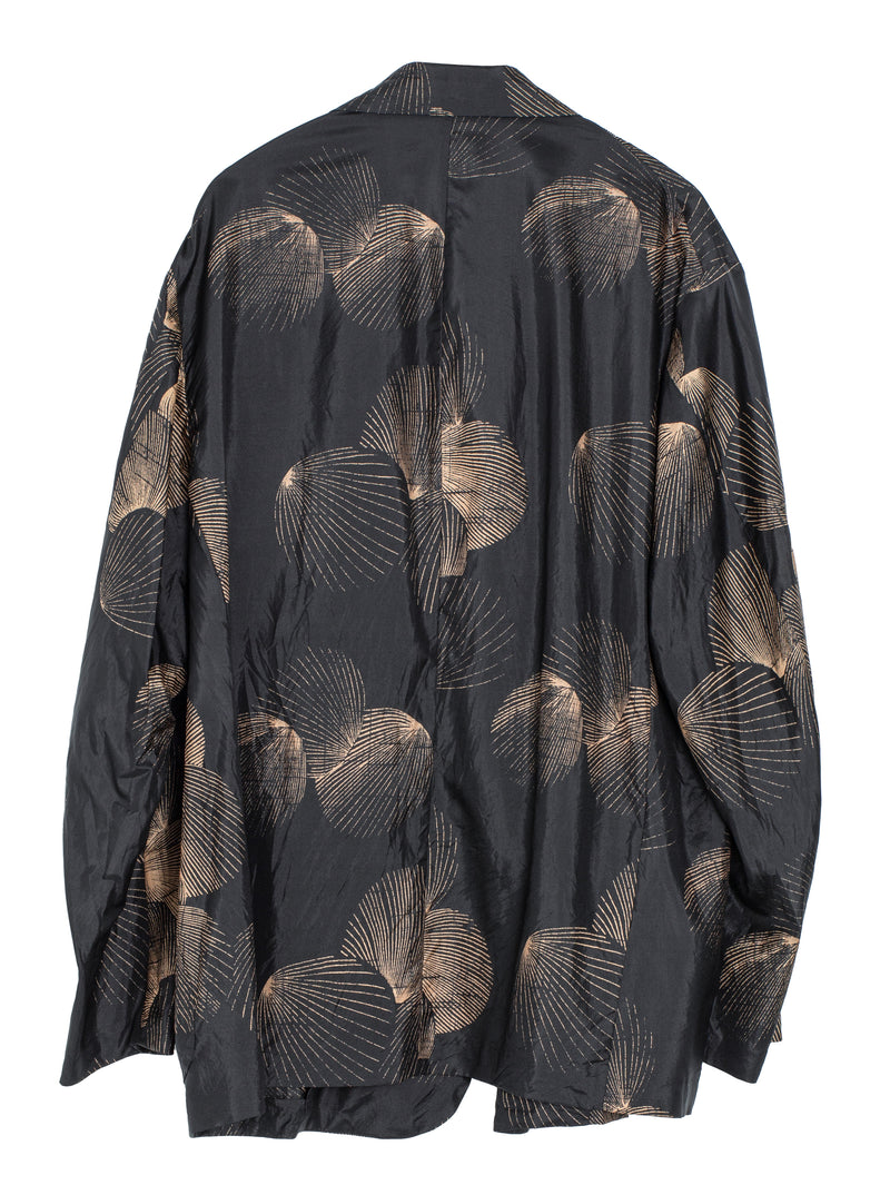 Silk Shawl Collar Jacket Shell