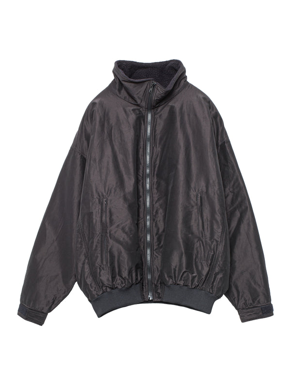 Cotton Silk Track Jacket Brown