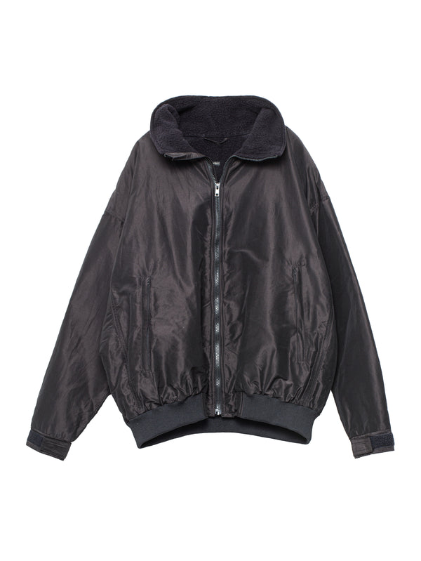 Cotton Silk Track Jacket Brown