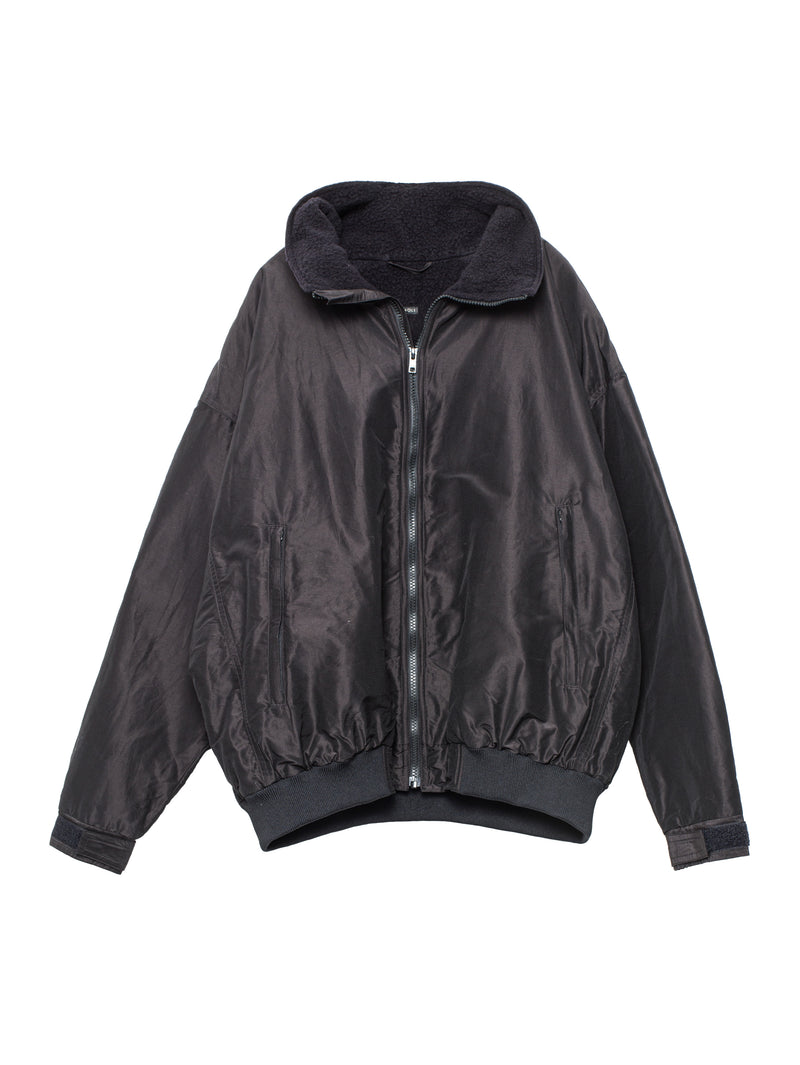 Cotton Silk Track Jacket Brown