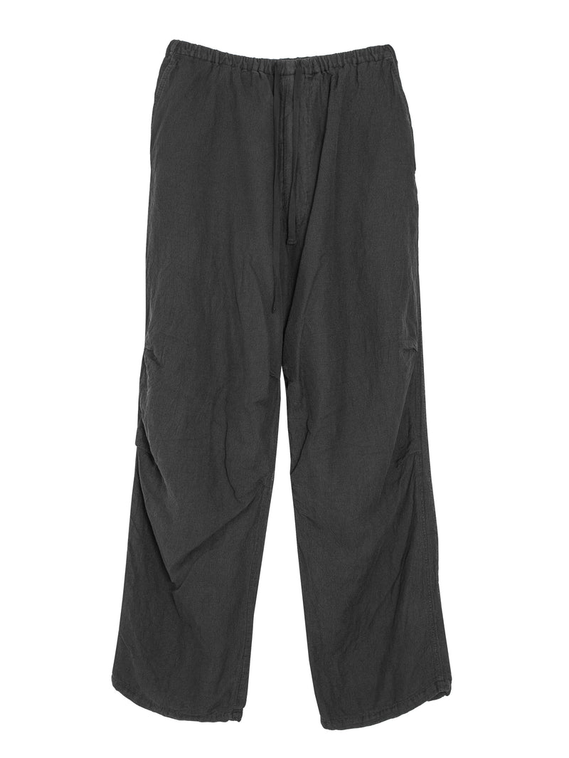 Knee Tucked Pants Fade Black