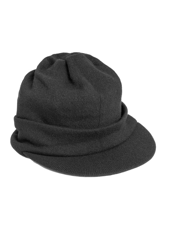 Wool Knit Cap Black