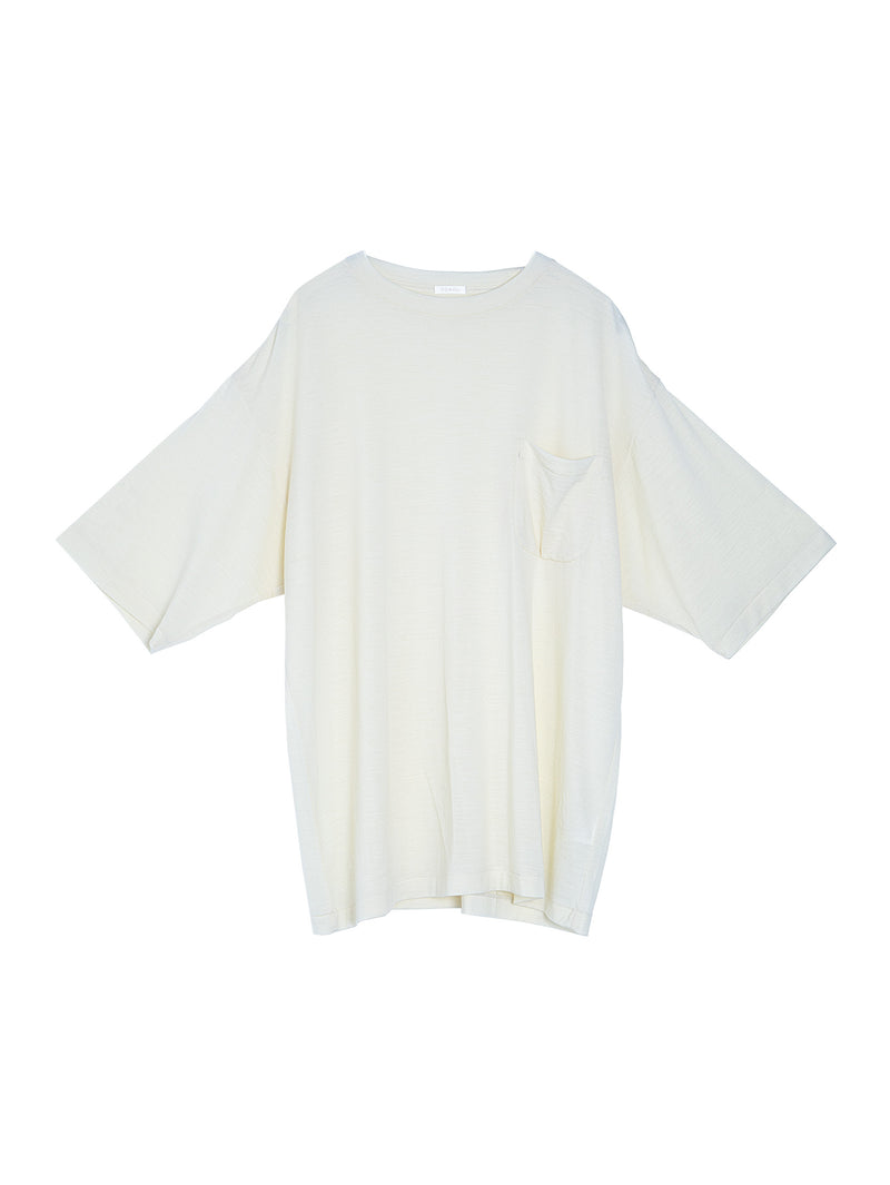 Summer Wool T-Shirts Stripe Ecru