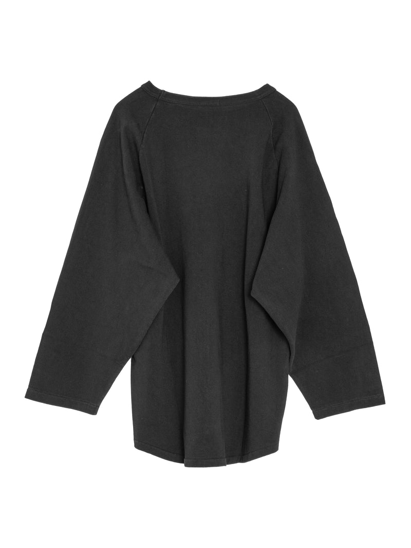 Cotton Jersey Baseball T-Shirt Black