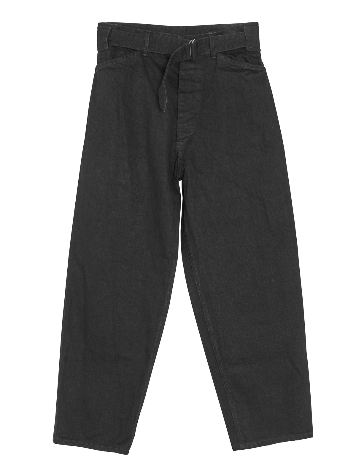 COMOLI Demim Over Pants デニムオーバーパンツ 1 COMOLI デニム オーバー パンツ, Black – Navyblue
