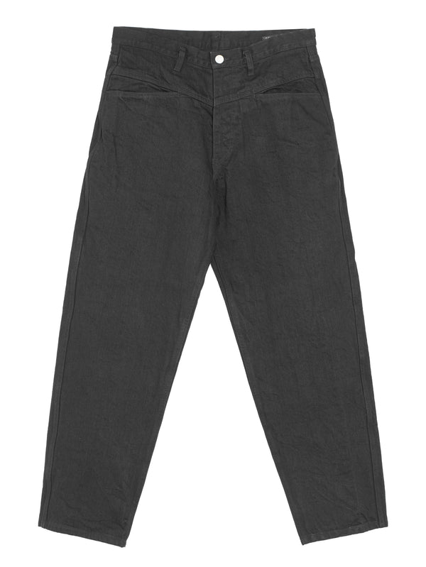 Denim Tapered Pants Black