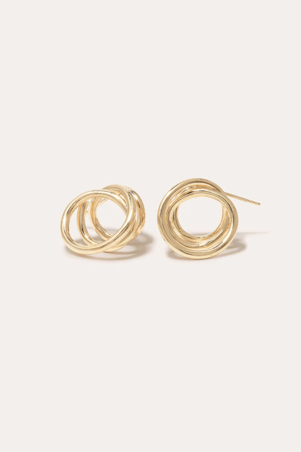 Flow Earrings Gold