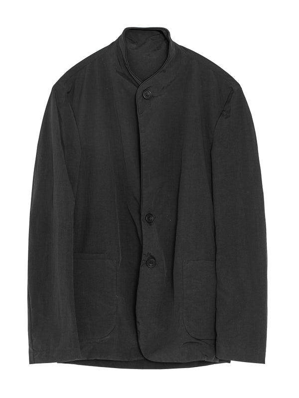 Single Breasted Nylon Tafetta Go Jacket Black