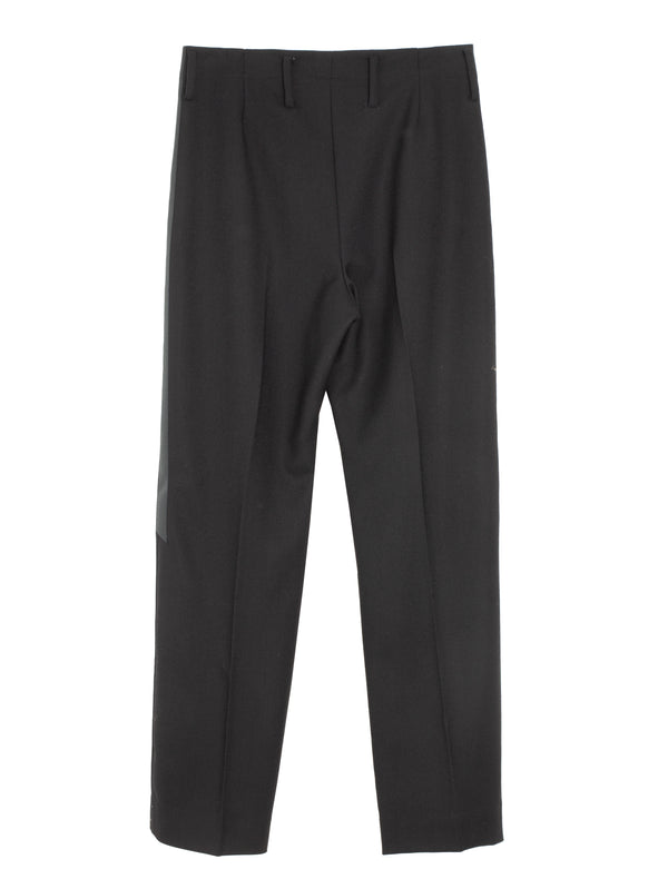 Broken Stripe Suit Trousers Tonal Black