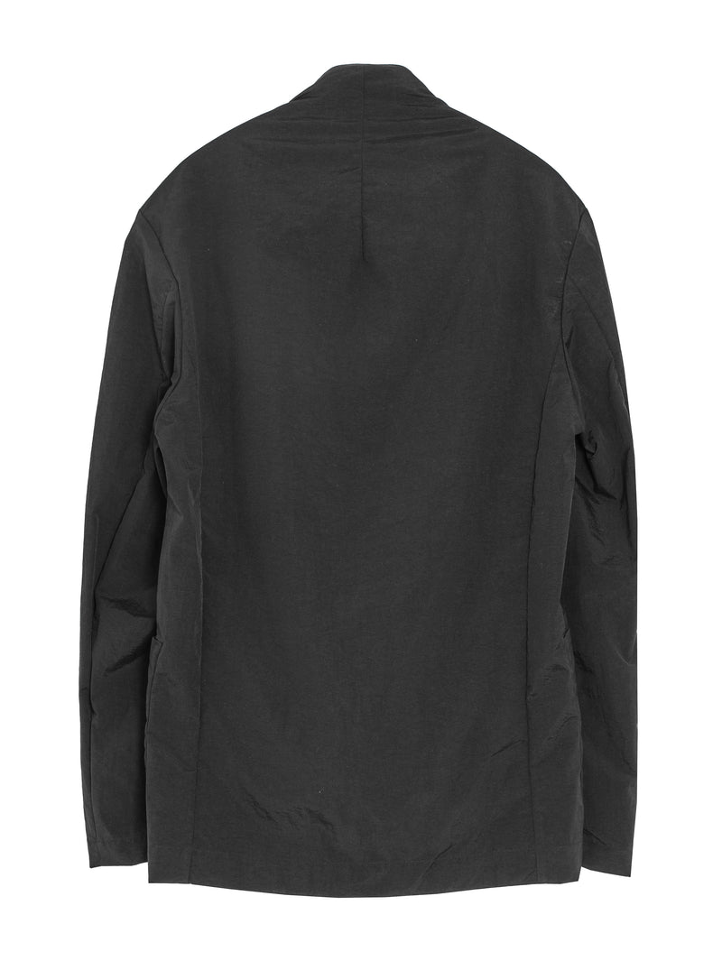 Single Breasted Nylon Tafetta Go Jacket Black