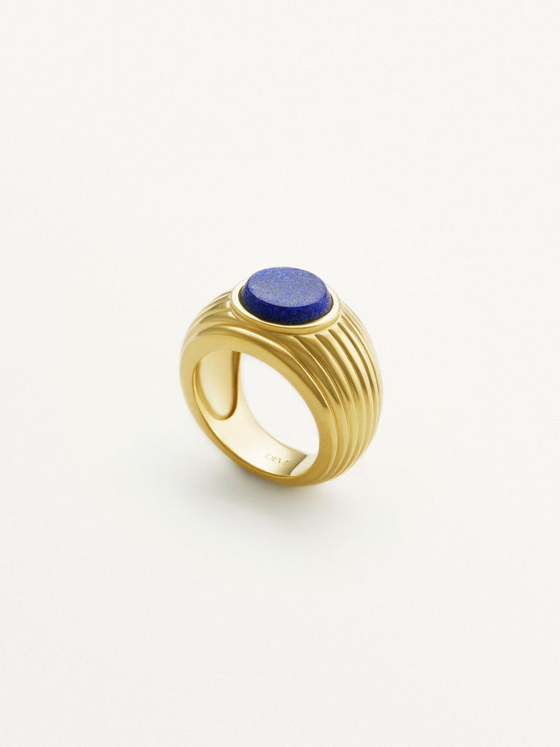 Wave Motion Ring Lapis Lazuli