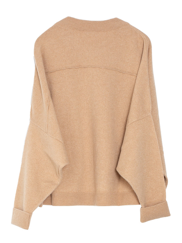 Chunky Sweater Cashmere Camel