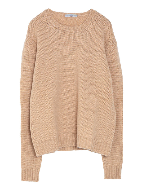 Basic Sweater Cashmere Knit Camel