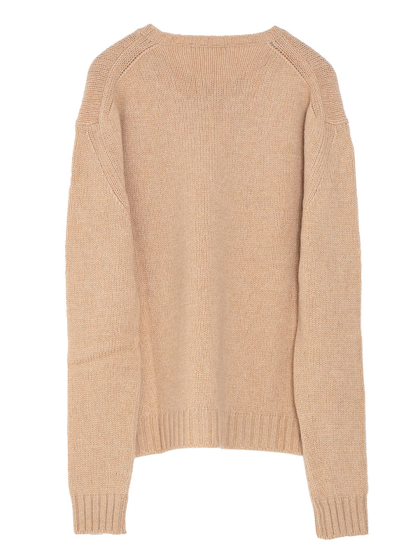 Basic Sweater Cashmere Knit Camel