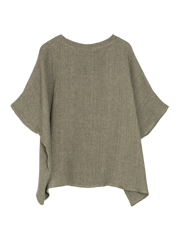 Easy T-Shirt Wave Linen Military