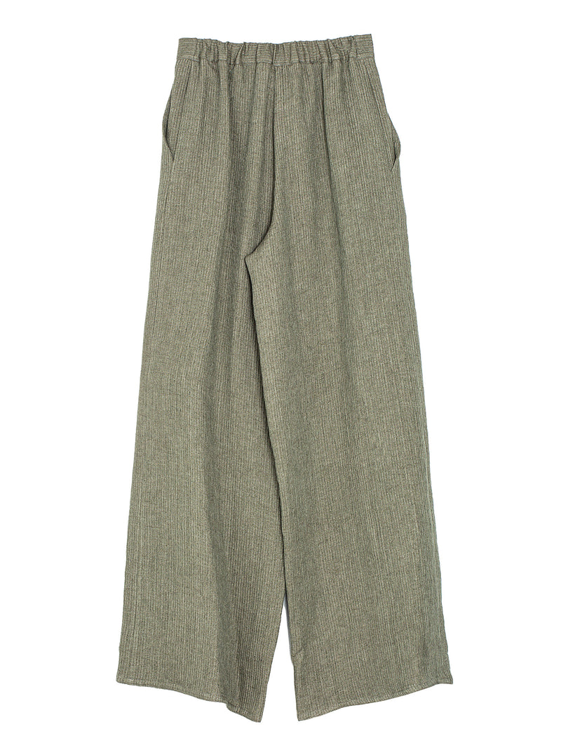 Full Pants Wave Linen Military