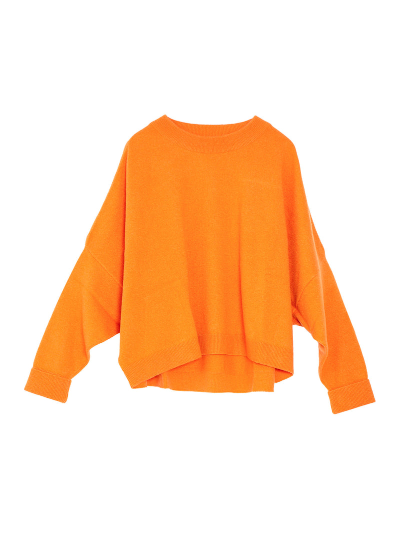 Chunky Sweater Cashmere Knit Arancio