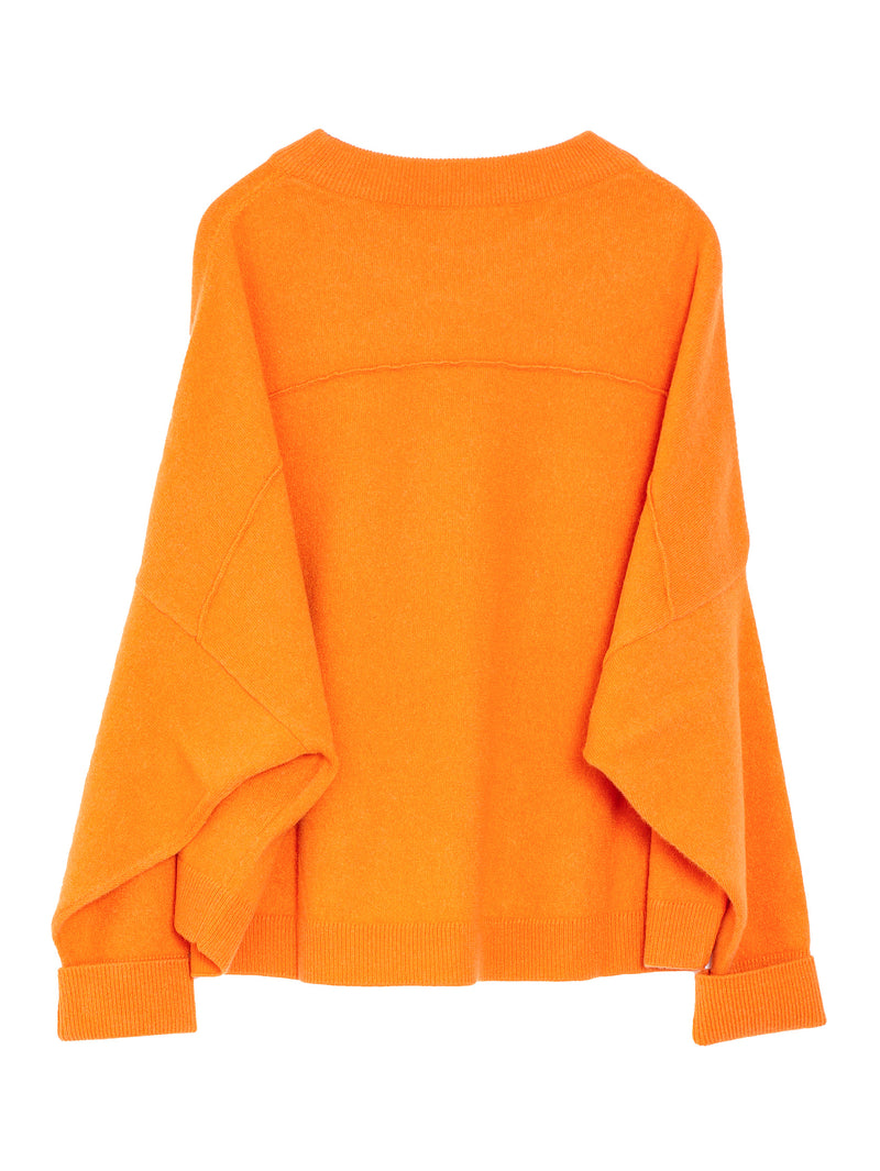 Chunky Sweater Cashmere Knit Arancio