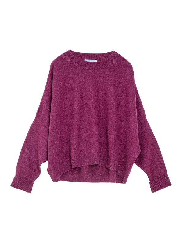 Chunky Sweater Cashmere Oxblood