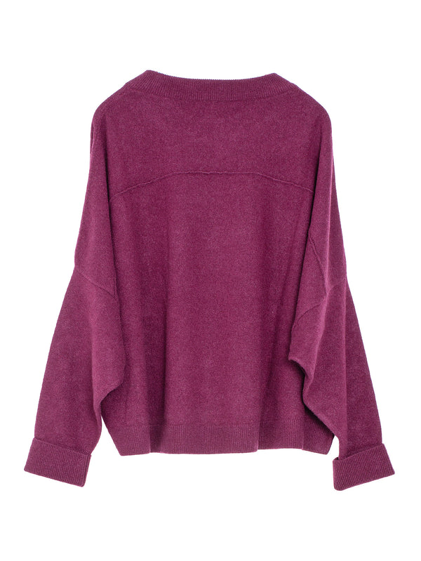 Chunky Sweater Cashmere Oxblood