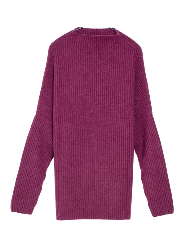 Knit Sweater Cashmere Oxblood