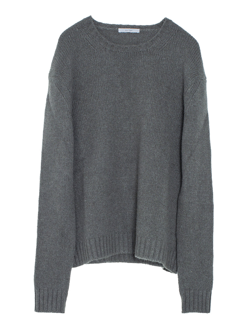 Basic Sweater Cashmere Knit Asam