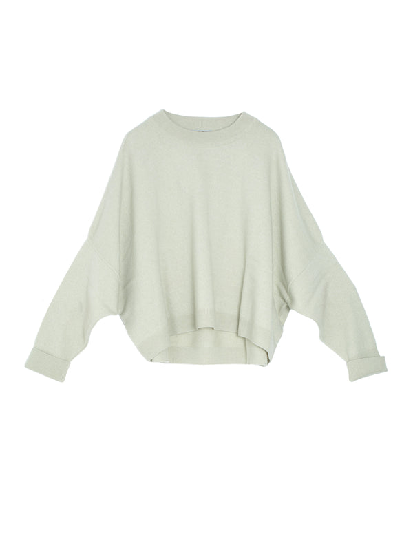 Iconic Crew Neck Sweater 12GG Cashmere Knit Sage