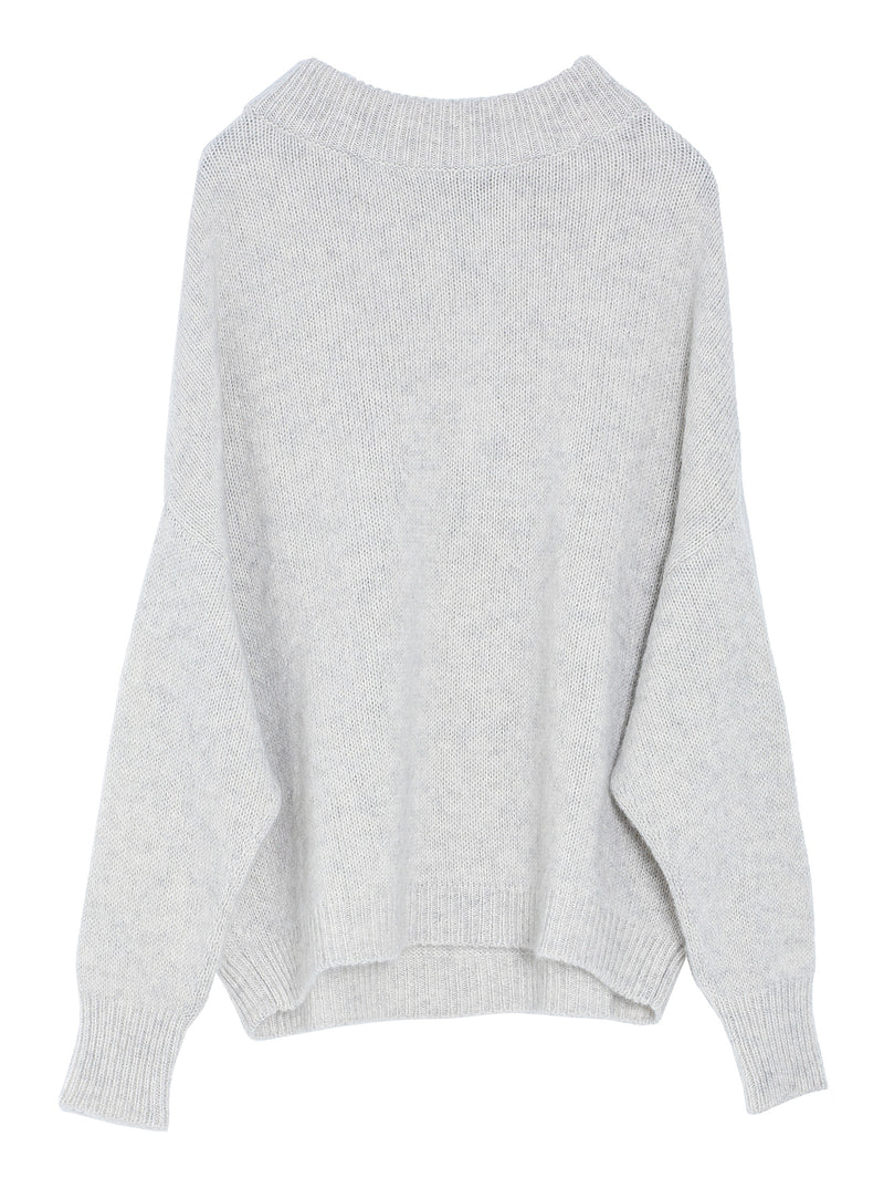 Regular Round Neck Sweater Silver