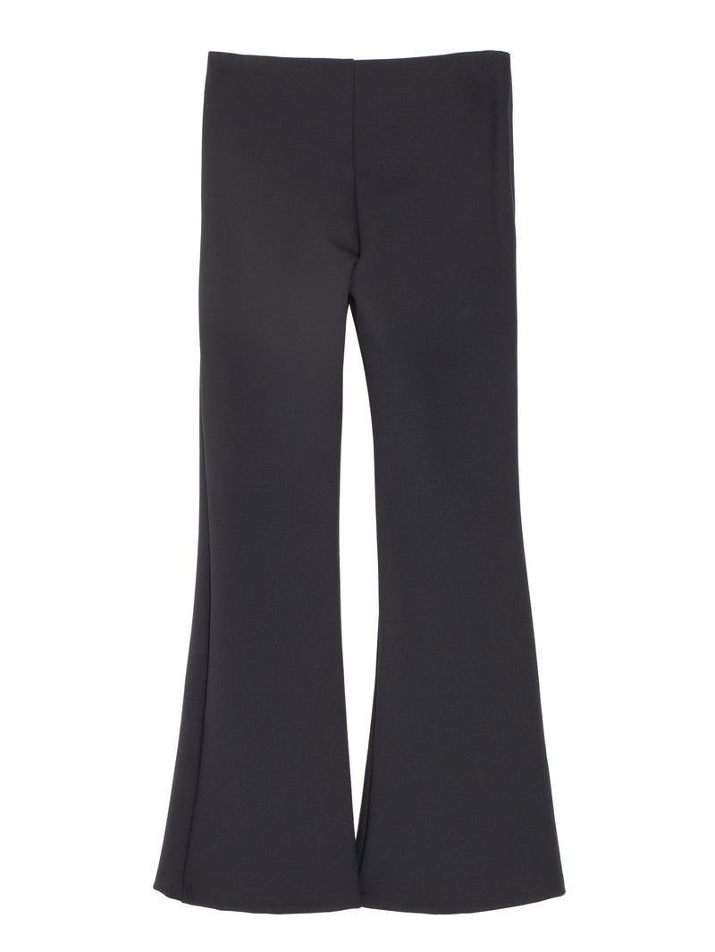 Flared Pants Scuba Black