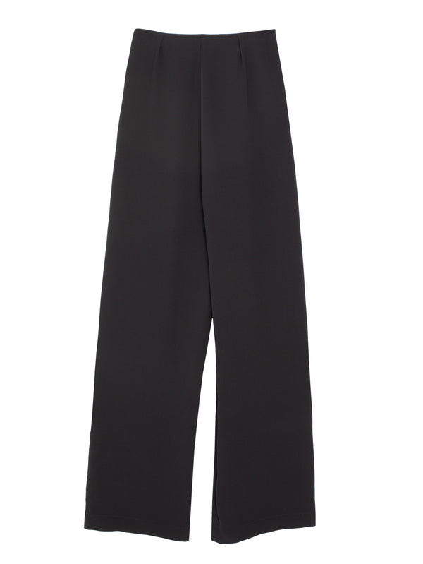 Classic Pants Heavy Crepe Silk Black