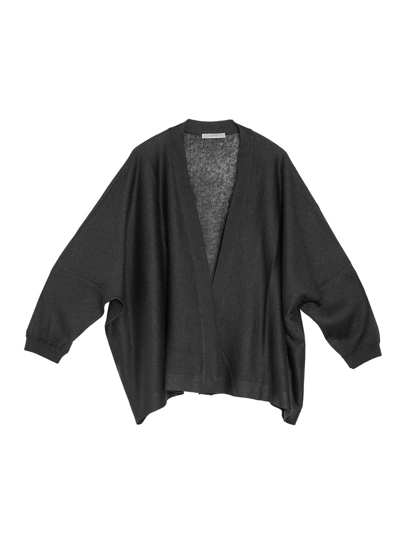 Loose Short Cardigan Black