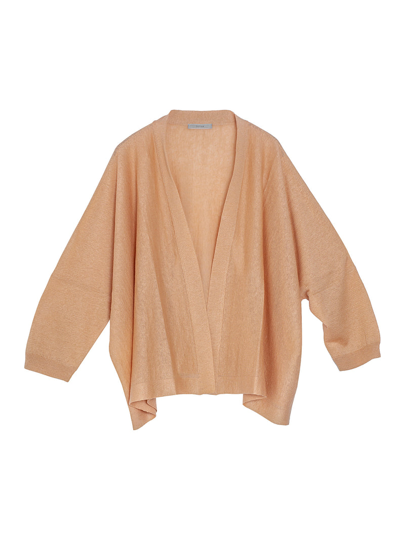 Loose Short Cardigan Apricot