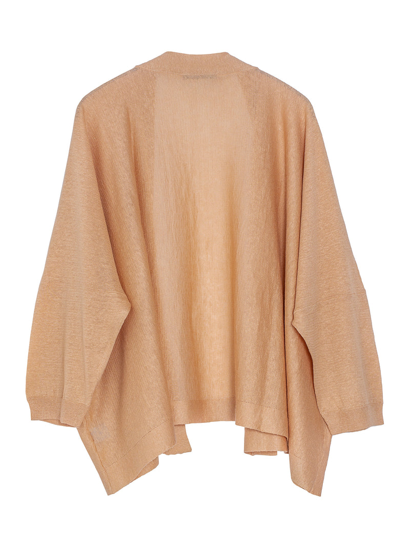 Loose Short Cardigan Apricot