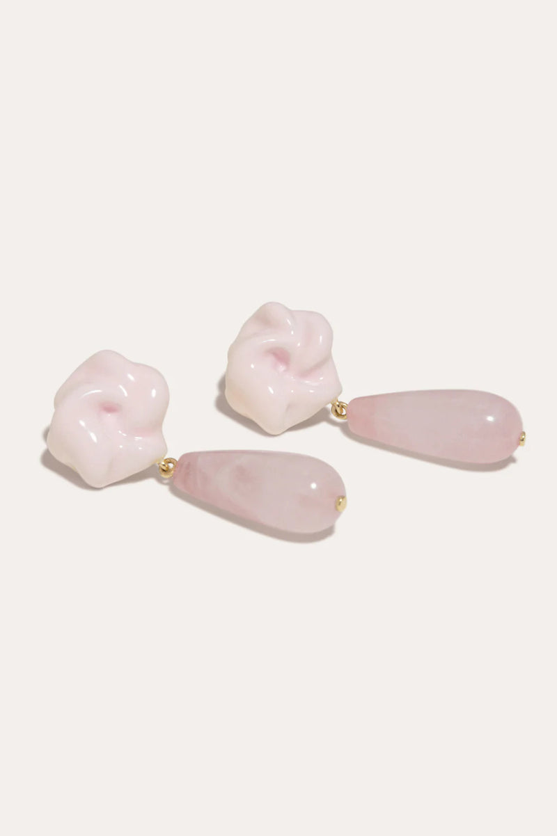 The Depths of Time Pink Earrings II